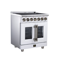 Forno 30" Freestanding French Door Electric Range with 5 Elements, FFSEL6955-30 - The Home Selection