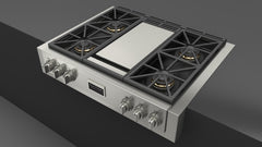 Fulgor Milano Sofia 36" Pro Gas Rangetop with Griddle - F6GRT364GS1