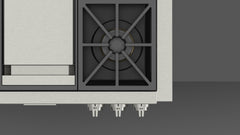 Fulgor Milano Sofia 36" Pro Gas Rangetop with Griddle - F6GRT364GS1