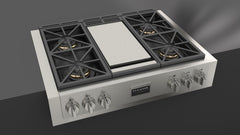 Fulgor Milano Sofia 36" Pro Gas Rangetop with Griddle - F6GRT364GS1