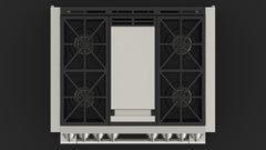 Fulgor Milano - Sofia Pro 36” Dual Fuel Range with Griddle - F6PDF364GS1