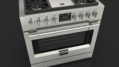 Fulgor Milano - Sofia Pro 36” Dual Fuel Range with Griddle - F6PDF364GS1