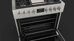 Fulgor Milano - Sofia 36” Pro All-Gas Range with Griddle - F6PGR364GS2