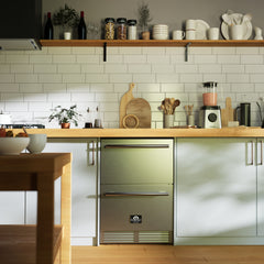 Forno Como 24" 4.87 cu.ft. Indoor/Outdoor Refrigerator Drawer in Stainless Steel - FDROD1611-24S