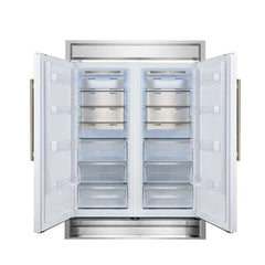 Forno Maderno 2-28-Inch Wide Convertible Refrigerator/Freezer in White, Decorative Trim, 27.2 cu.ft, 84-Inch High, ENERGY STAR Certified - FFFFD1722-60MG-WHT