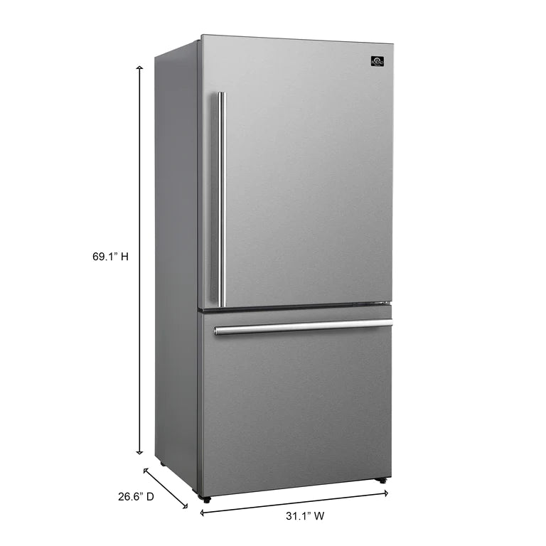 Forno 60 27.6 cu. ft. Refrigerator & Freezer in Stainless Steel