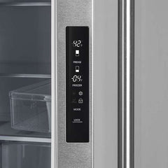 Forno Moena 36-inch Built-In French Door Refrigerator in Stainless Steel, 19.2 Cu.ft Total Capacity, Ice Maker with Decorative Grill - FFRBI1820-40MG