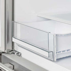 Forno Moena 36-inch Built-In French Door Refrigerator in Stainless Steel, 19.2 Cu.ft Total Capacity, Ice Maker with Decorative Grill - FFRBI1820-40MG