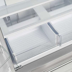 Forno Moena 36-inch Built-In French Door Refrigerator in Stainless Steel, 19.2 Cu.ft Total Capacity, Ice Maker with Decorative Grill - FFRBI1820-40MG