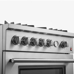 Forno Giovanni 30" Gas Range with 5 Burners, 4.32 cu.ft. Convection Oven, and Temperature Gauge in Stainless Steel - FFSGS6274-30