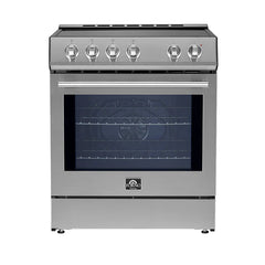 Forno Leonardo Espresso 30-Inch Induction Range in Stainless Steel (FFSIN0982-30)