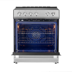 Forno Leonardo Espresso 30-Inch Induction Range in Stainless Steel (FFSIN0982-30)