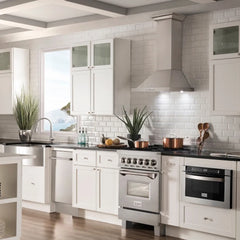ZLINE 24 in. 2.8 cu. ft. Legacy Dual Fuel Range with 4 Burner Gas Cooktop and Electric Convection Oven in Satin Stainless Steel - RAS-SN-24