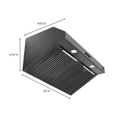 Forno Bari Espresso 30-Inch 400 CFM Under Cabinet Range Hood - FRHUC5255-30