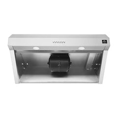 Forno Bari Espresso 30-Inch Under Cabinet Range Hood, 400 CFM, LED Lighting, Dishwasher-Safe Baffle Filters, 4-Speed Fan Control - FRHUC5255-30