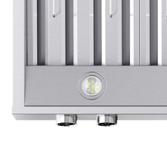Forno Biagio 48" Wall Mounted Range Hood, Stainless Steel, Heavy Duty - The Home Selection
