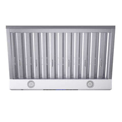 Forno Palazzo 36" Wall Mounted Range Hood Stainless Steel Heavy-Duty Baffle Filters & Remote Control - FRHWM5030-36