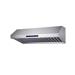 Forno Palazzo 48" Wall Mounted Range Hood Stainless Steel Heavy-Duty Baffle Filters & Remote Control - FRHWM5030-48