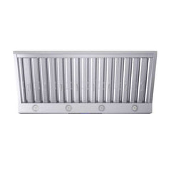 Forno Palazzo 48" Wall Mounted Range Hood Stainless Steel Heavy-Duty Baffle Filters & Remote Control - FRHWM5030-48