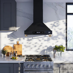 Forno Venezia 30-Inch Wall-Mounted Range Hood – Touch Controls – Baffle Filters – 3-Speed Ventilation - FRHWM5503-30