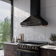 Forno Venezia 36-Inch Wall-Mounted Range Hood – Touch Controls – Baffle Filters – 3-Speed Ventilation - FRHWM5503-36