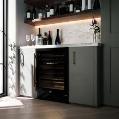 Forno Bacchino 24-Inch Wine Cooler – 51 Bottle Capacity – Dual Zone – Built-In or Freestanding - FWCDR6634-24