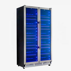 Forno Vernazza 40-Inch 25.07 Cu.Ft. Side-by-Side Dual Zone Wine Cooler - FWCDR6642-40S