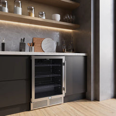 Forno Frescolino 24-Inch Beverage Cooler – 188 Can Capacity – Built-In or Freestanding - FWCDR6665-24