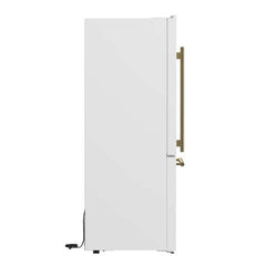 Forno Milano Espresso 31-Inch Stainless Steel Bottom Freezer Refrigerator, 17.2 cu.ft., Built-In Ice Maker, ENERGY STAR - FFFFD1786-31