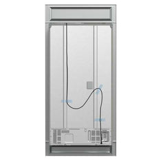 Forno Moena 36-inch Built-In French Door Refrigerator in Stainless Steel, 19.2 Cu.ft Total Capacity, Ice Maker with Decorative Grill - FFRBI1820-40MG