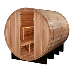 Golden Designs "Klosters" 6 Person Barrel Traditional Sauna, Pacific Cedar - GDI-B006-01