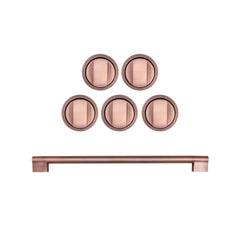 Cosmo 2-Piece Kitchen Package, 30″ Gas Range & Rose Gold Handle and Knob Set for GRP304 - COS-2PKG-171