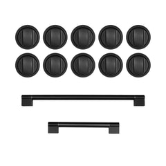 Cosmo Brushed Black Handle and Knob Set for GRP486G (GRP486GHK-BBK)