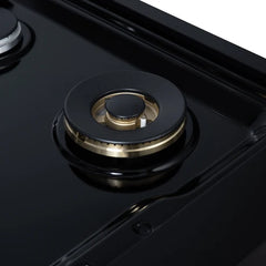 Forno Ambassador 36" Gas Cooktop, 6 Sealed Burners, 71,000 BTU Output, 1 Antique Brass Dual-Ring Burner, Continuous Cast Iron Grates - FCTGS5799-36CP