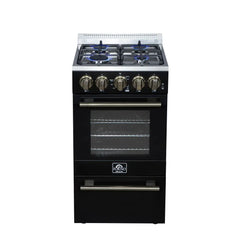 Forno Lamazze 20-Inch Freestanding Gas Range – Compact Design  - FFSGS6265-20