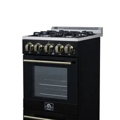 Forno Lamazze 20-Inch Freestanding Gas Range – Compact Design  - FFSGS6265-20