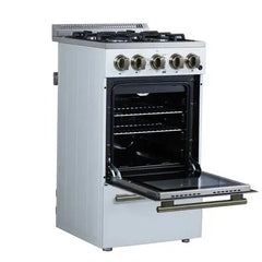 Forno Lamazze 20-Inch Freestanding Gas Range – Compact Design  - FFSGS6265-20
