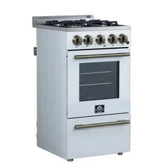 Forno Lamazze 20-Inch Freestanding Gas Range – Compact Design  - FFSGS6265-20