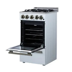 Forno Lamazze 20-Inch Freestanding Gas Range – Compact Design  - FFSGS6265-20