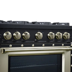 Forno Valente 36-Inch Gas Range – 6 Sealed Burners – 71,000 BTU Cooktop Output – 5.2 Cu. Ft. Convection Oven – Telescopic Racks - FFSGS6219-36