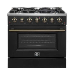 Forno 36" Galiano Gas Range with 6 Burners - FFSGS6244-36