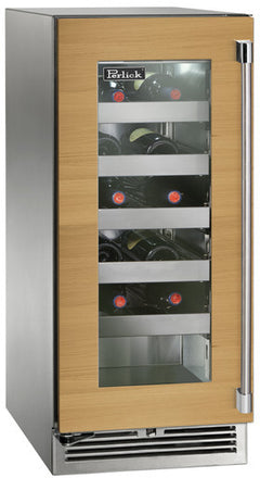 Perlick 15" Signature Series Marine & Coastal Outdoor Wine Reserve with Stainless Steel Door - 20 Bottle Capacity, R600a Refrigerant - HP15WM-4