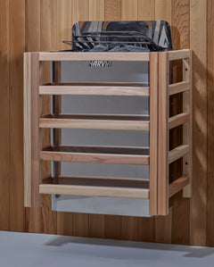 Golden Designs "Gargellen" 5 Person Hybrid (PureTech™ Full Spectrum IR or Traditional Stove) Outdoor Sauna Canadian Hemlock - GDI-8125-01