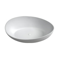 Altair Vespa 63" x 39" Solid Surface Soaking Bathtub with Integrated Overflow - 53263-BAT
