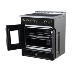 Forno Torino 30 Inch French Door Induction Range with Air Fryer and True Convection Oven - FFSIN0950-30 - The Home Selection