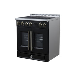 Forno Torino 30 Inch French Door Induction Range with Air Fryer and True Convection Oven - FFSIN0950-30 - The Home Selection