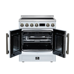 Forno Torino 30 Inch French Door Induction Range with Air Fryer and True Convection Oven - FFSIN0950-30 - The Home Selection