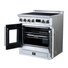 Forno Torino 30 Inch French Door Induction Range with Air Fryer and True Convection Oven - FFSIN0950-30 - The Home Selection