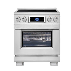 Forno Maximus 30-Inch Induction Range – Stainless Steel – Air Fryer – True Convection – Air Sous Vide – 4.32 Cu. Ft. Oven - FFSIN0968-30