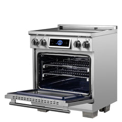 Forno Maximus 30-Inch Induction Range – Stainless Steel – Air Fryer – True Convection – Air Sous Vide – 4.32 Cu. Ft. Oven - FFSIN0968-30